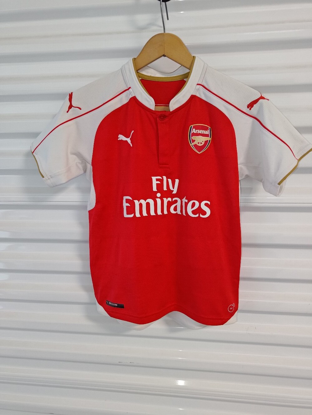 2015 - 2016 Puma Arsenal Home Soccer Football Kid's Jersey Size YL
